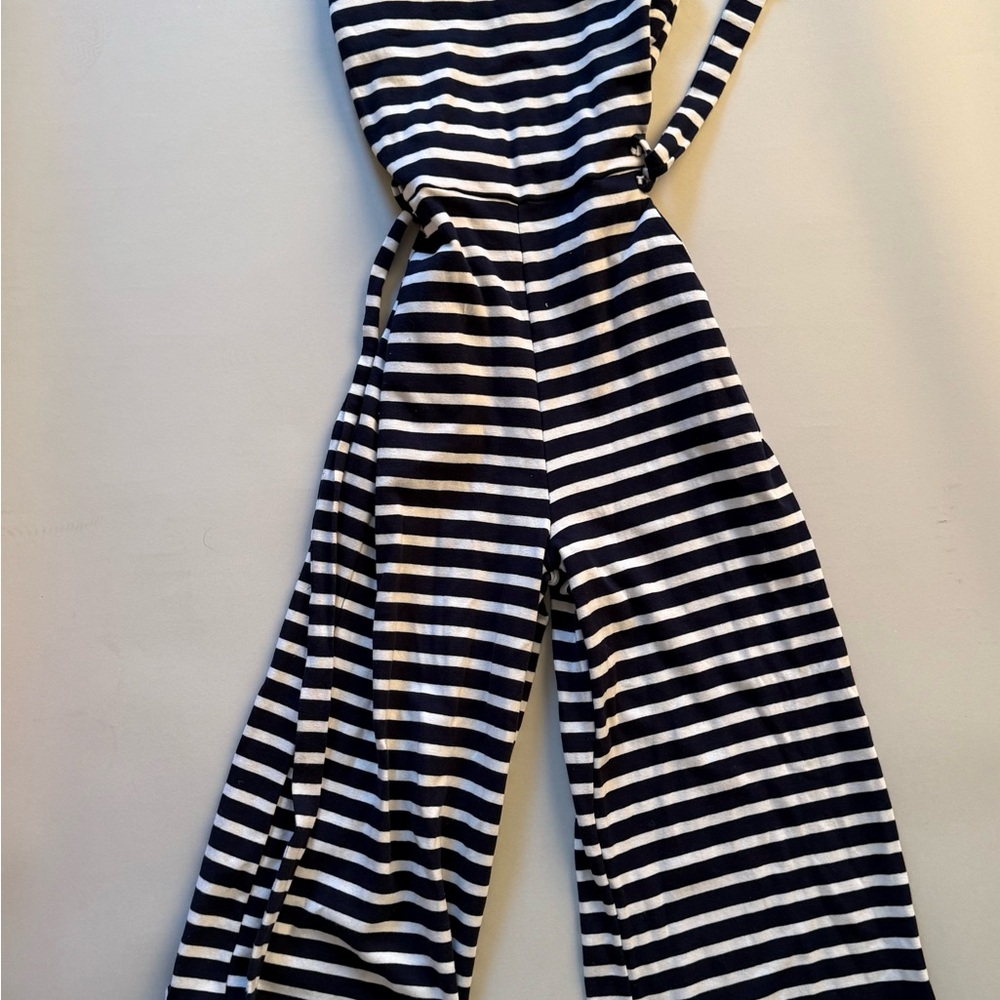 Monteau size medium Striped Black and White Jumpsuit